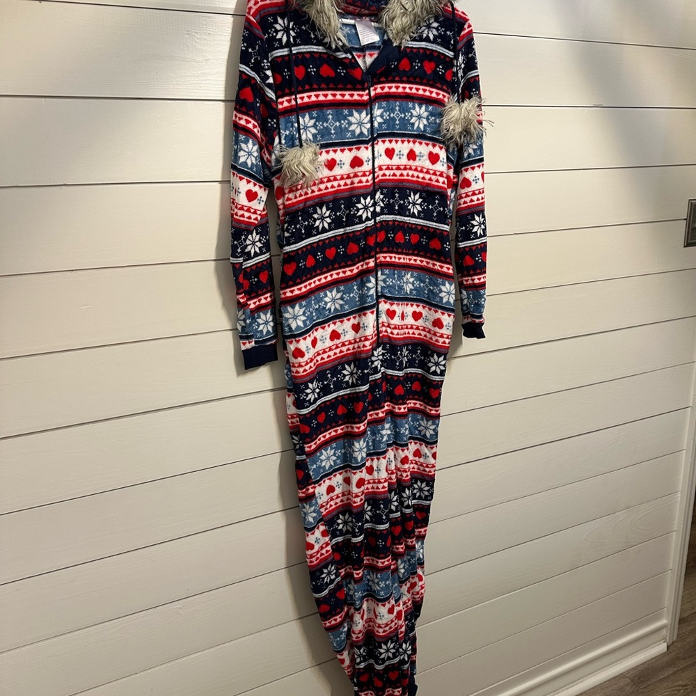 Secret Treasures Red and Blue Pajama Onesie